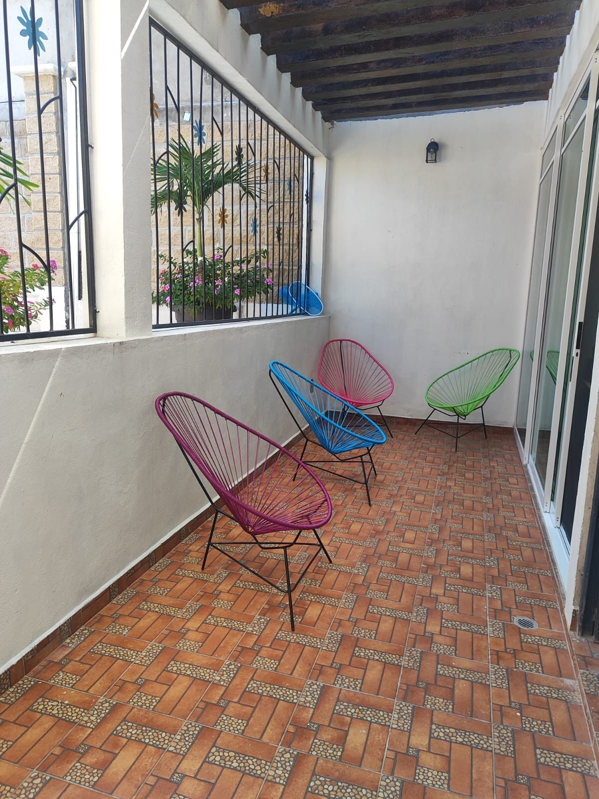 Terraza junto a la sala